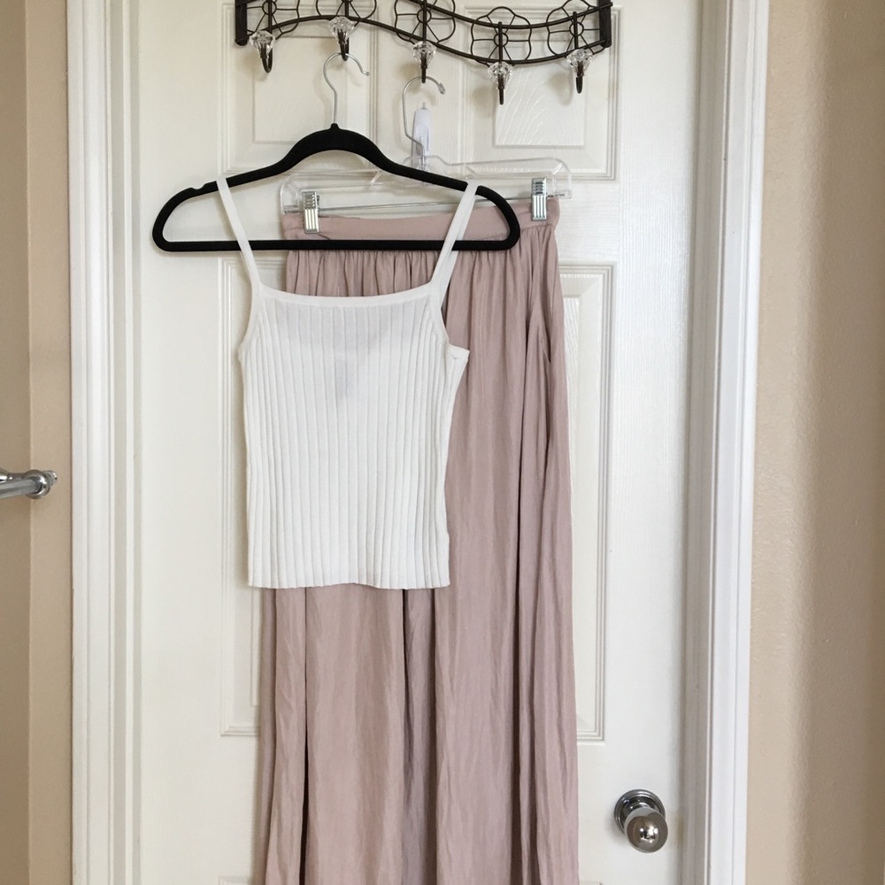 Long Pink Skirt
